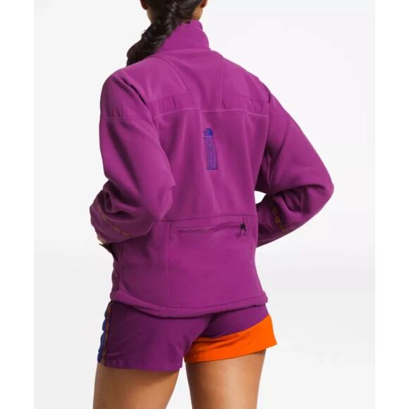 Women's The North Face 92 Rage Retro Fleece Full Zip Jacket Purple Large $120 - Picture 3 of 16